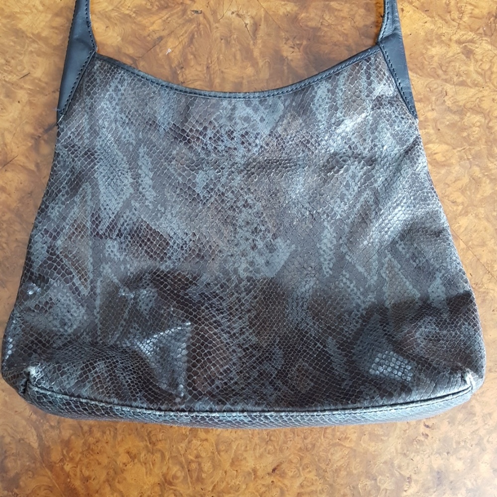 Maxx Python Embossed Shoulder Bag - Picture 2 of 8